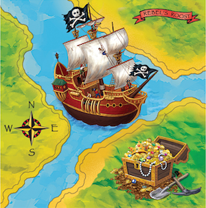 Buried Treasure Lunch Napkins