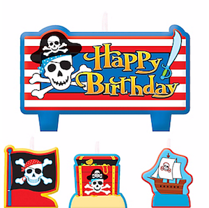 PIrates Treasure Birthday Candle Set