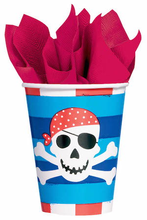Pirates Treasure Paper Cups