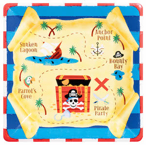 Pirates Treasure Dinner Plates