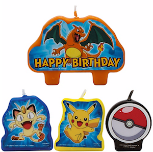 Pokemon Birthday Candle Set