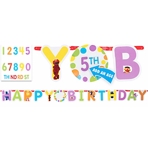 Sesame Street Add-An-Age Letter Banner
