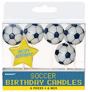 Soccer Birthday Candles