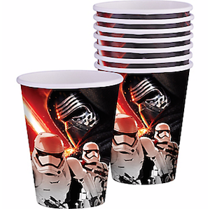 Star Wars Force Awakens Paper Cups