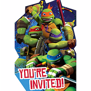 Teenage Mutant Ninja Turtles Invitations