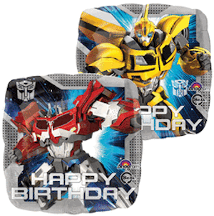 18 Inch Transformers Happy Birthday Ballooon