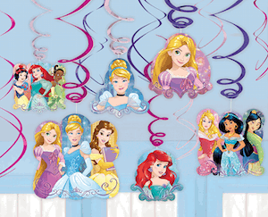 Disney Princess Dream Big Hanging Swirl Decorations