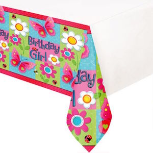 Garden Girl Paper Table Cover