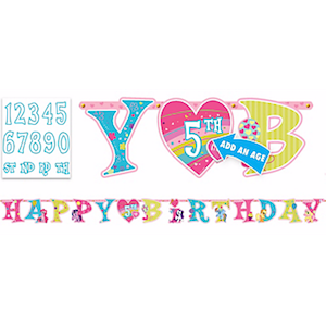 My LIttle Pony Add-An-Age Letter Banner