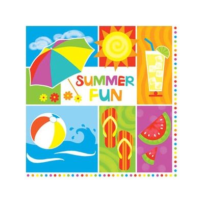 Summertime Fun Lunch Napkins