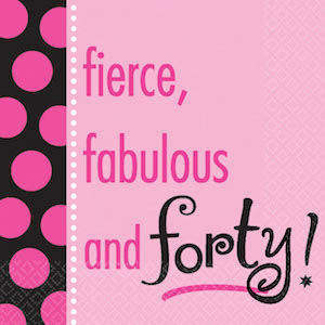 Another Year of Fabulous 40 Beverage Napkins