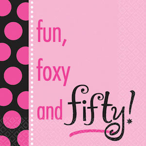 Another Year of Fabulous 50 Beverage Napkins