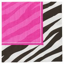 Zebra Party Lunch Napkins