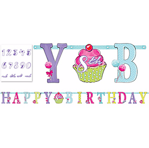 Birthday Sweets Add-An-Age Letter Banner