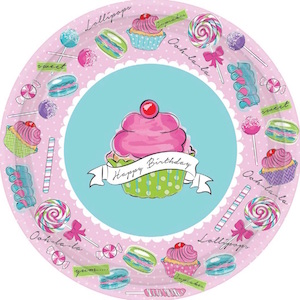 Birthday Sweets Dinner Plates