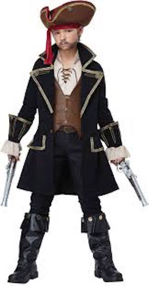 Boys Deluxe Pirate Captain Costume