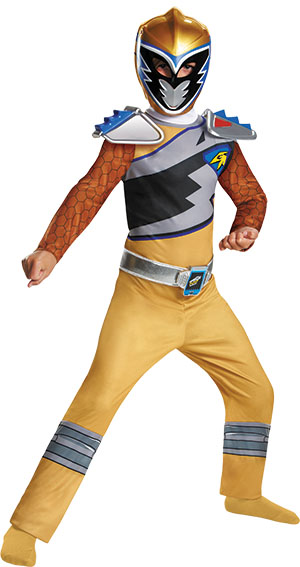Boys Gold Ranger Dino Classic Costume