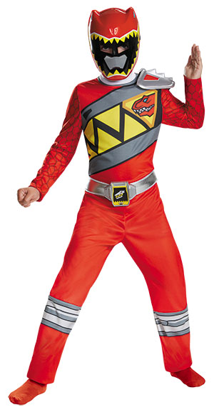 Boys Red Ranger Dino Classic Costume