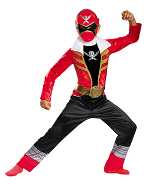 Boys Red Ranger Super Megaforce Classic Costume