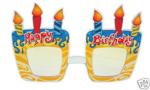 Funky Birthday Cake Glasses