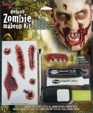 Zombie Deluxe Makeup Kit