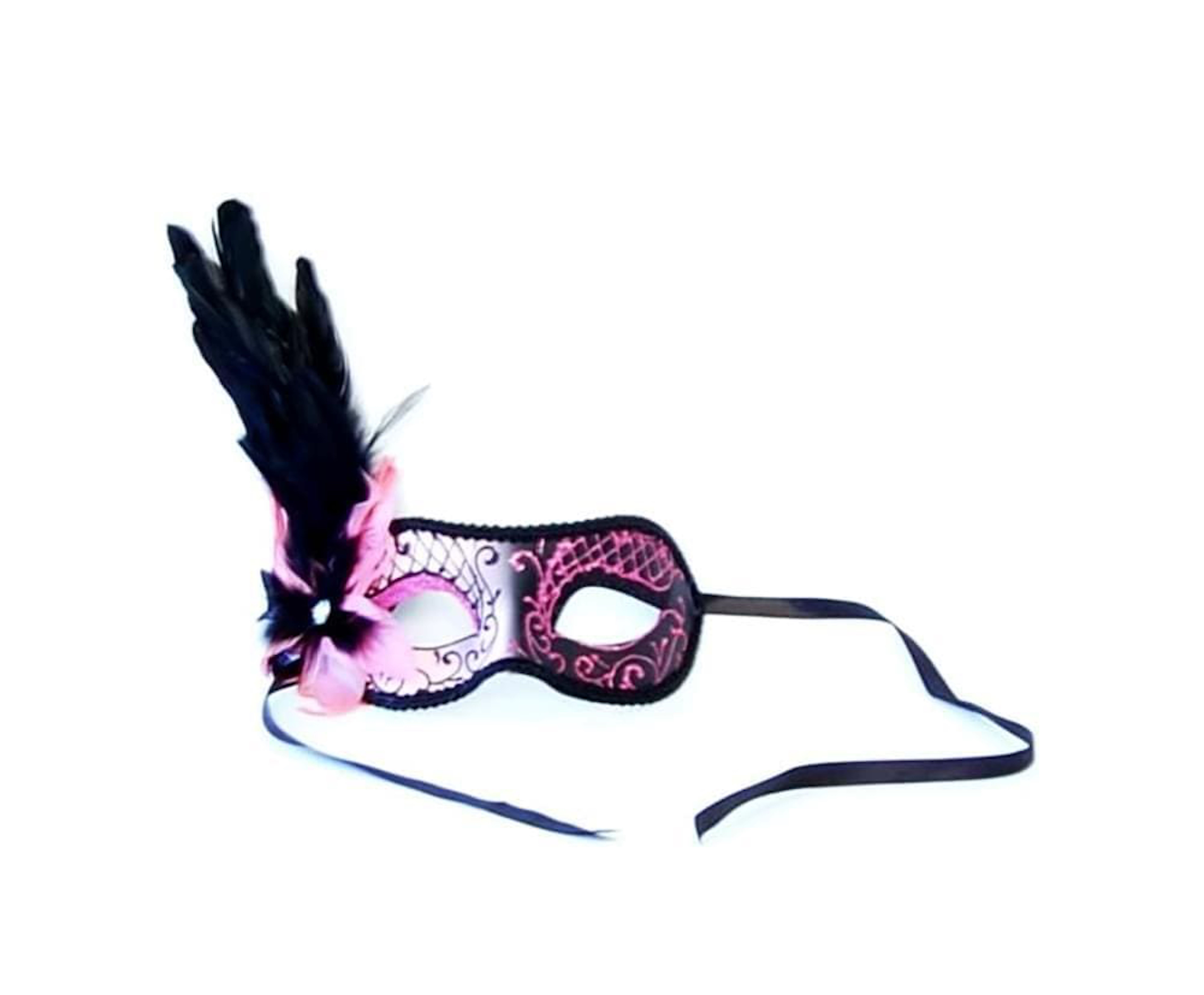 Paris Eye Mask With Feather
