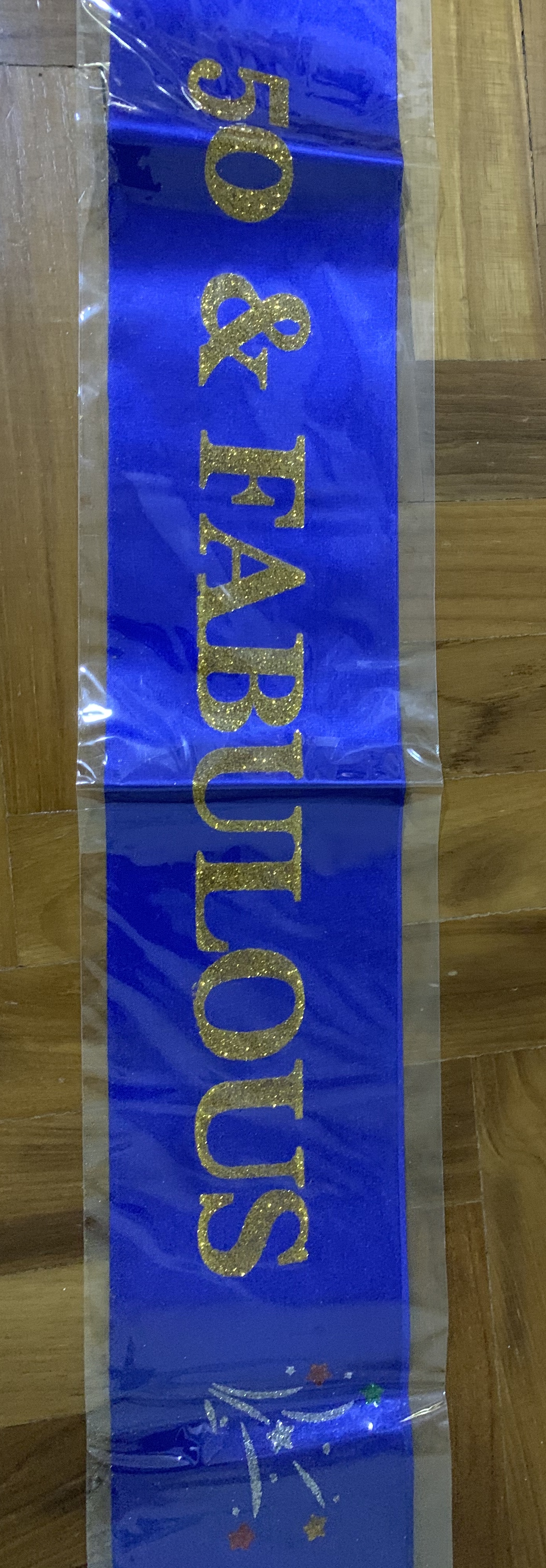 50 & Fabulous Birthday Sash