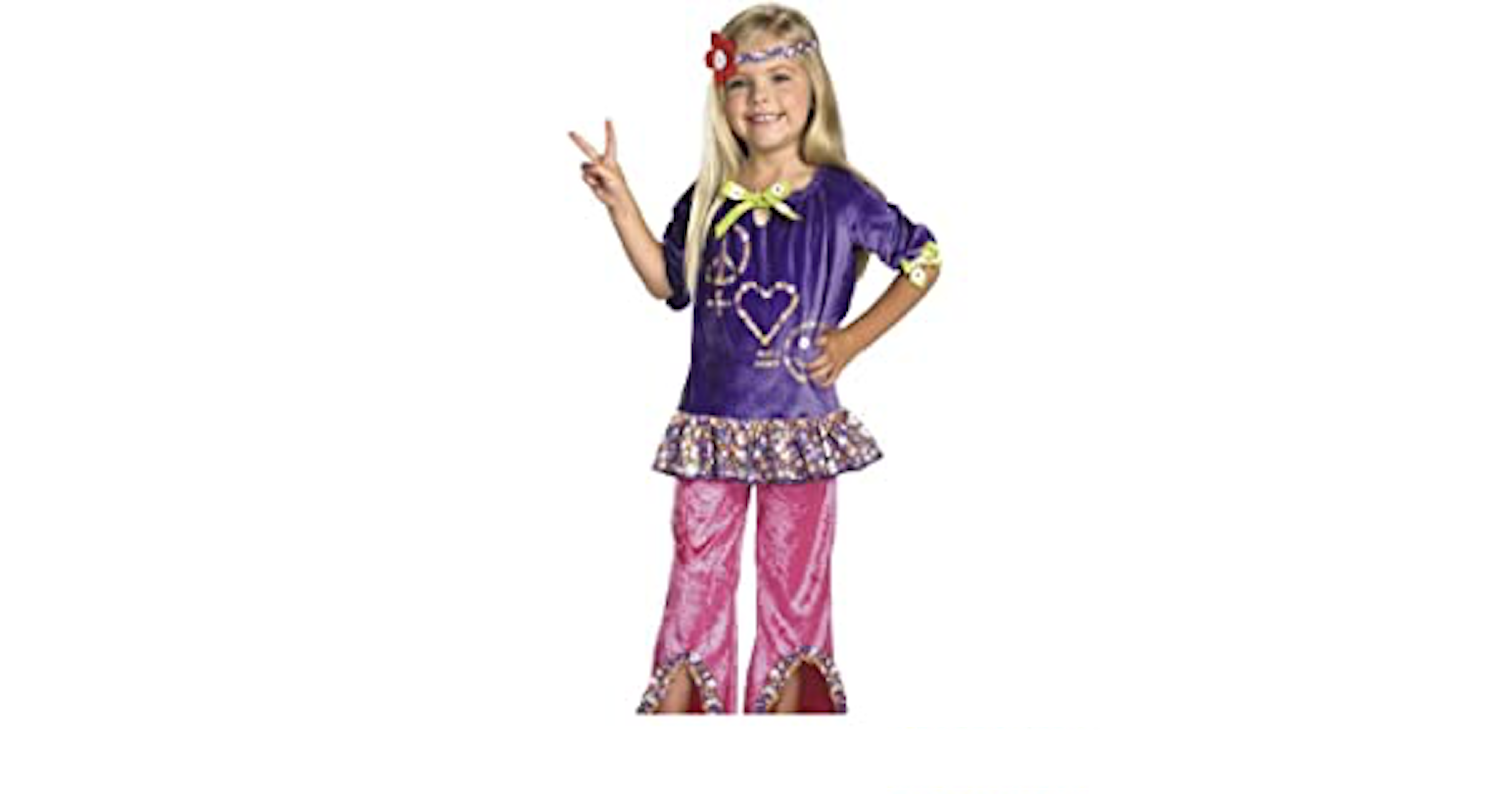 Girls Hippie Girl Costume