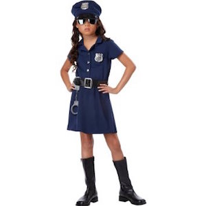 Girls Police Officer Costume