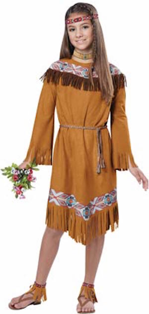 Girls Classic Indian Girl Costume