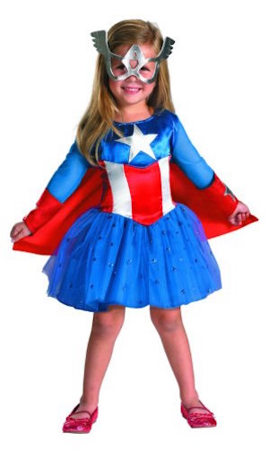 Girls Captain America Costume
