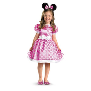 Girls Pink Minnie Mouse Classic Costume