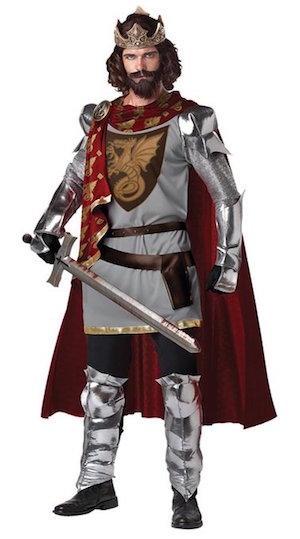 Men King Arthur Costume