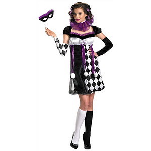 Women Harlequin Masquerade Costume