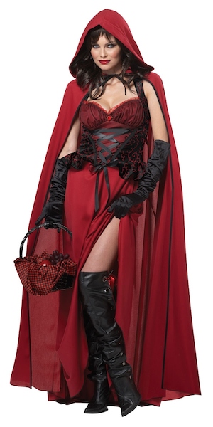 Women Dark Red Riding Hood Costume