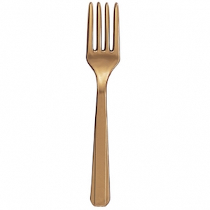 Gold Plastic Forks