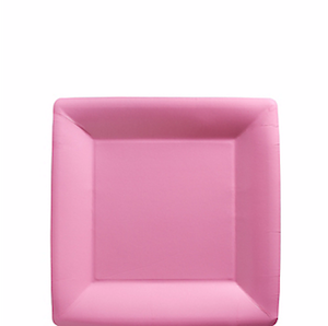 New Pink Square Paper Dessert Plates