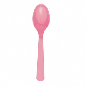 New Pink Plastic Spoons