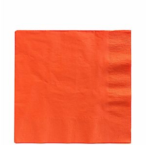 Orange Lunch Napkins 