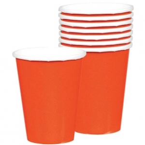 Orange Paper Cups