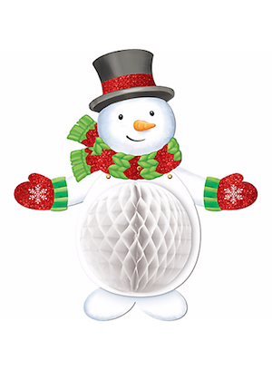 Snowman Honeycomb Hanging Decoration