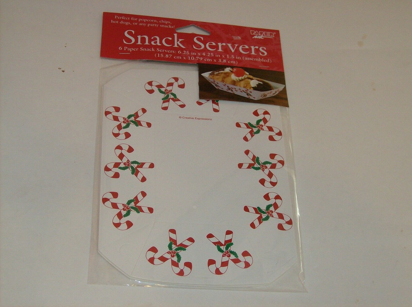 Candy Canes Snack Servers