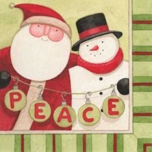 Peace & Joy Beverage Napkins