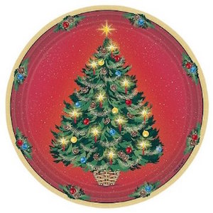 Warmth of Christmas Dessert Plates