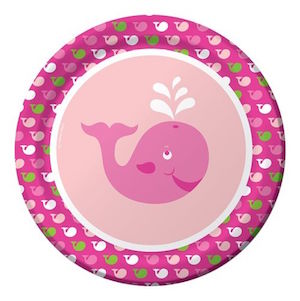 Ocean Preppy Girl Dinner Plates