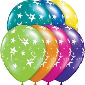 11 Inch Shooting Stars and Stars (6 pcs)