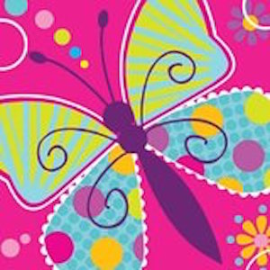 Butterfly Sparkle Beverage Napkins