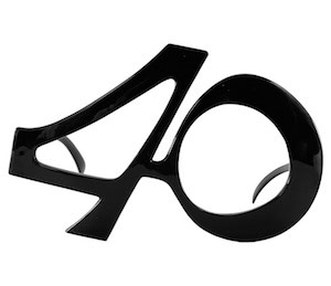 Happy Birthday Decades 40 Glasses