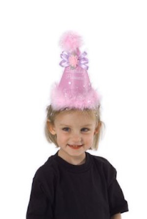 Birthday Princess Cone Hat Pink
