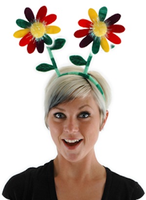 Rainbow Flower Boppers Headband
